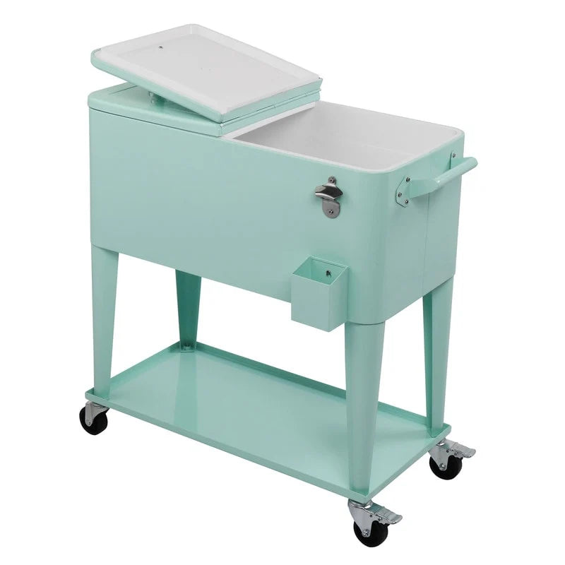 80QT Iron Spray Cooler with Shelf