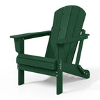 Polytrends Laguna, kleurvaste, weerbestendige, inklapbare Adirondackstoel voor buiten op het terras