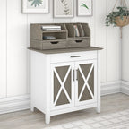 Key West Secretary Desk with Storage Cabinet by Bush Furniture
