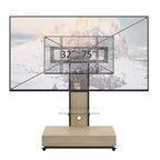 TV-meubel voor tv’s van 32-75, in hoogte verstelbare mobiele tv-wagen met lade en wielen voor de woonkamer, slaapkamer en kantoren -ModernLuxe