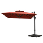 MAISON ARTS parasol boczny 12 FT z automatycznym podnośnikiem hydraulicznym, aluminiowym masztem i obrotem o 360 stopni