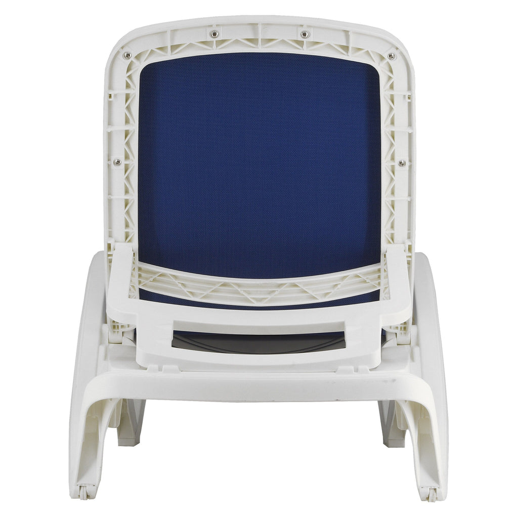 Plymouth Collection set van 2 verstelbare ligstoelen voor alle weersomstandigheden - 77 inches