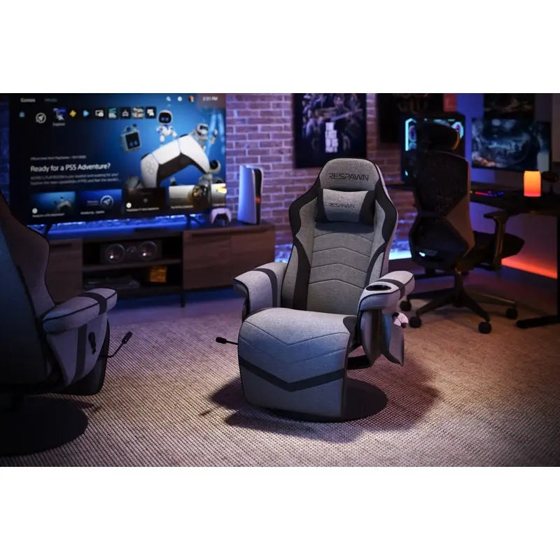 Fauteuil inclinable de jeu avec repose-pieds