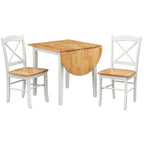 Simple Living Essgruppe im Landhausstil mit Klapptisch, 3-teilig