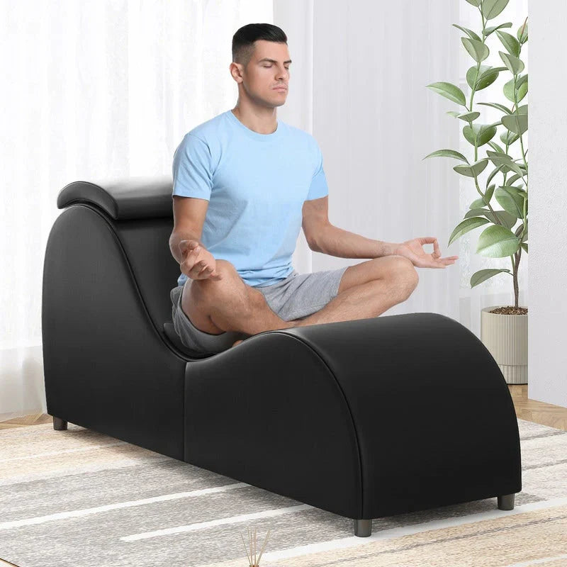 Chaise de yoga d'intérieur Mixoy, chaise longue incurvée de yoga pour adultes, idéale pour s'étirer, faire de l'exercice et se détendre