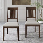 Klasyczny drewniany zestaw jadalniany CraftPorch, 7-elementowy