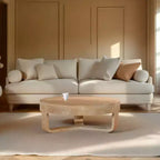 Ronde salontafel van 32 inch met open sledevoet, Royal Hampton