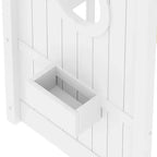 Eenpersoons-/tweepersoonsbed in huisvorm met platformbedframe, peuterbed op de vloer, Montessori-bed voor kinderen, speelhuisbed met opbergplank - ModernLuxe