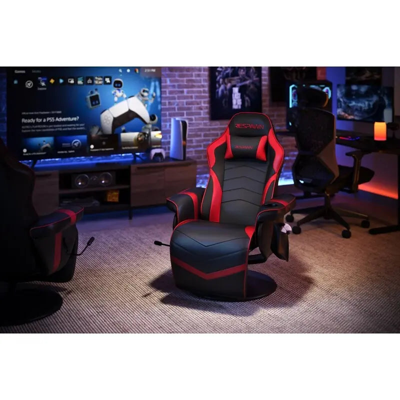 Fauteuil inclinable de jeu avec repose-pieds