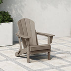 Polytrends Laguna, kleurvaste, weerbestendige, inklapbare Adirondackstoel voor buiten op het terras