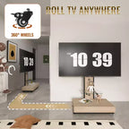 TV-meubel voor tv’s van 32-75, in hoogte verstelbare mobiele tv-wagen met lade en wielen voor de woonkamer, slaapkamer en kantoren -ModernLuxe