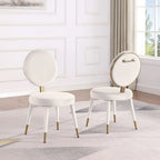 Ensemble de table à manger ronde et de chaises de luxe moderne Morden Fort, 5 pièces