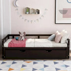 Extending Daybed with Trundle, Wooden Daybed with Trundle