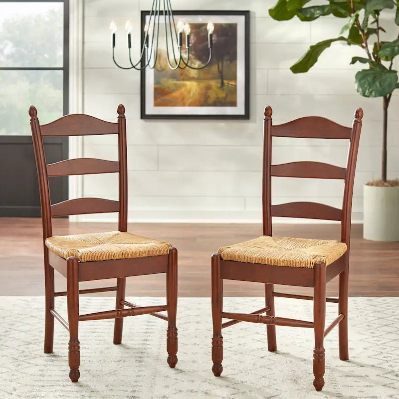 Simple Living Jessie Esszimmerstuhl mit Leiterlehne (2er-Set)
