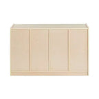 Meuble mobile à casiers avec plateau et 15 bacs à façade incurvée, 3x4, mobilier pour enfants