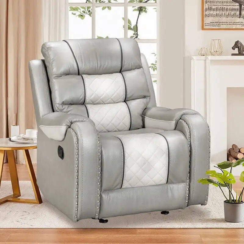 Großer Relaxsessel aus Kunstleder im amerikanischen Design für das Wohnzimmer