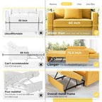 Fauteuil-lit réglable convertible 3-en-1, plusieurs couleurs, pour 1 personne
