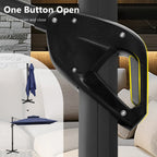MAISON ARTS parasol boczny 12 FT z automatycznym podnośnikiem hydraulicznym, aluminiowym masztem i obrotem o 360 stopni