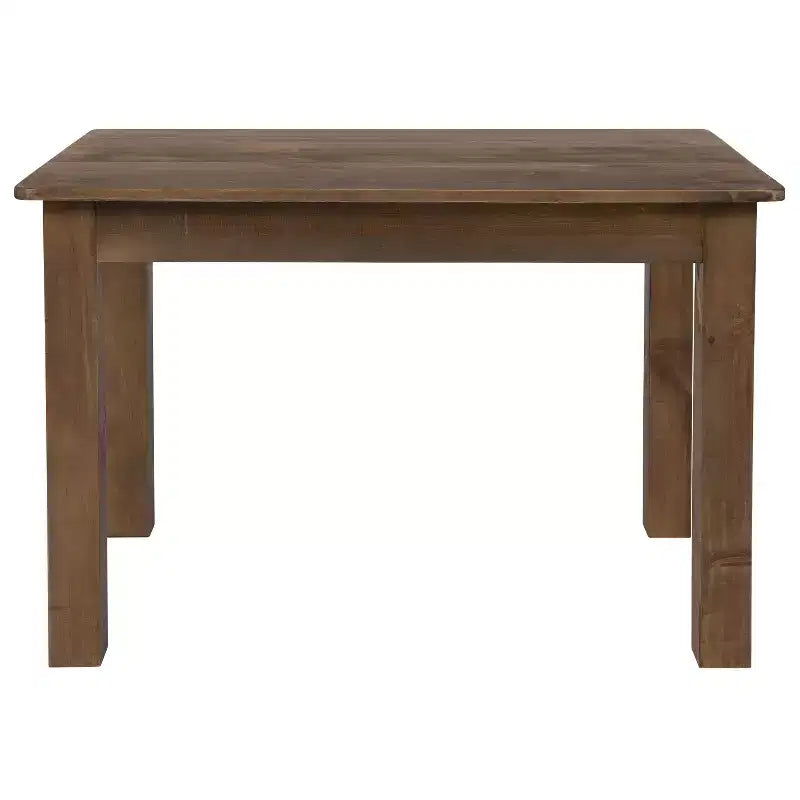 Flash Furniture, rechteckiger Farm-Esstisch aus massivem Kiefernholz, 46 x 30