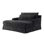 Extra diepe slaapfauteuil van chenille van Polibi