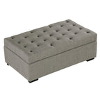 Składana sofa z funkcją spania, pufa 49.6 ze składaną sofą z funkcją spania, rozkładana pufa do spania z materacem piankowym i pikowanym wzorem
