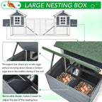 Grand poulailler en bois AECOJOY de 144' avec enclos