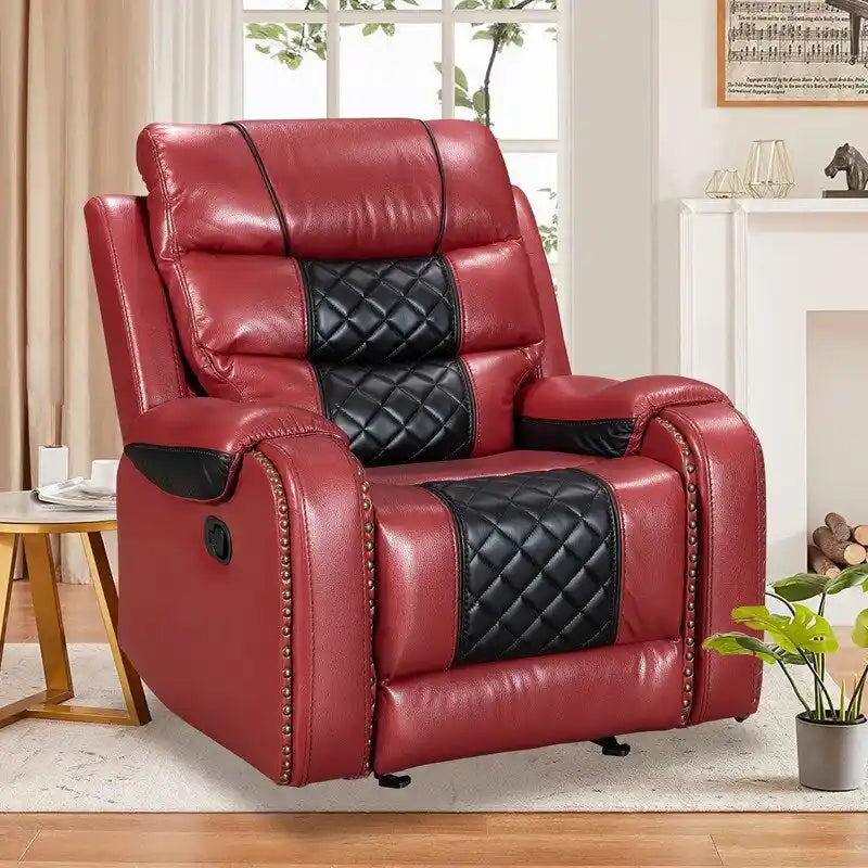 Großer Relaxsessel aus Kunstleder im amerikanischen Design für das Wohnzimmer
