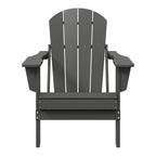 Polytrends Laguna, kleurvaste, weerbestendige, inklapbare Adirondackstoel voor buiten op het terras