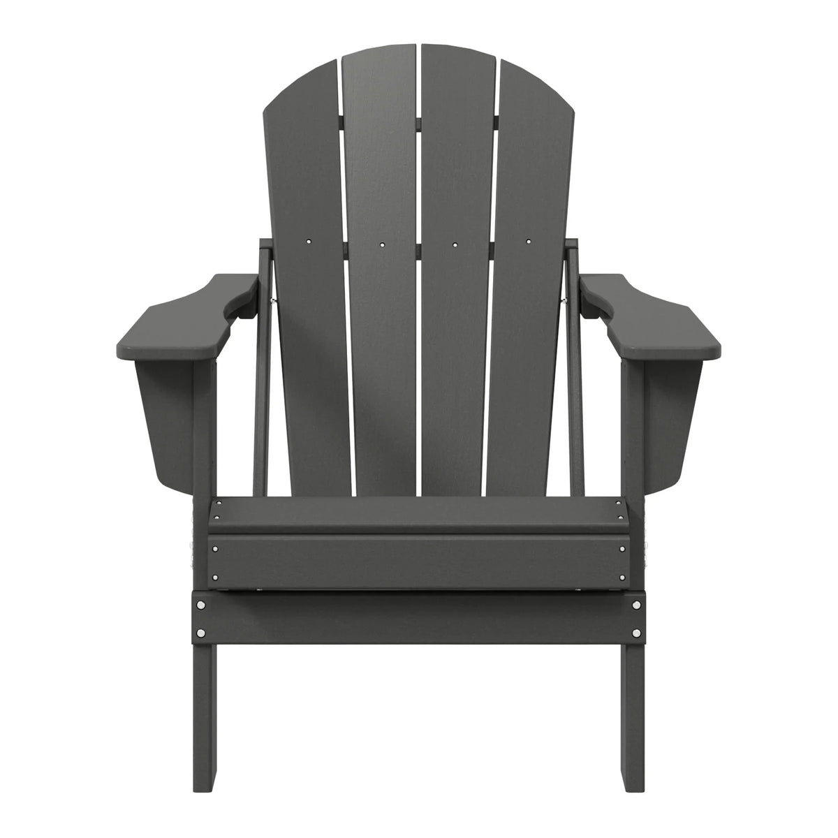 Polytrends Laguna, kleurvaste, weerbestendige, inklapbare Adirondackstoel voor buiten op het terras
