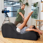 Méridienne élégante Avana pour le yoga - Fabriquée aux États-Unis - Idéale pour les étirements, la détente, l’exercice et plus encore, 60D x 18W x 26H pouces, gris clair