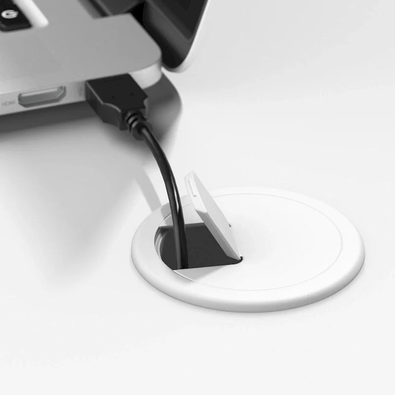 Echo L-vormig bureau met opzetkast en laden