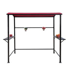 Abri de barbecue extérieur avec auvent, structure en acier, 5 ft. x 8 ft.