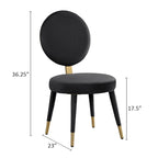 Ensemble de table à manger ronde et de chaises de luxe moderne Morden Fort, 5 pièces