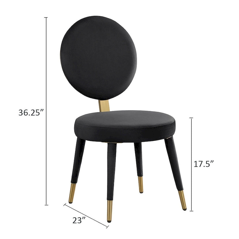 Ensemble de table à manger ronde et de chaises de luxe moderne Morden Fort, 5 pièces
