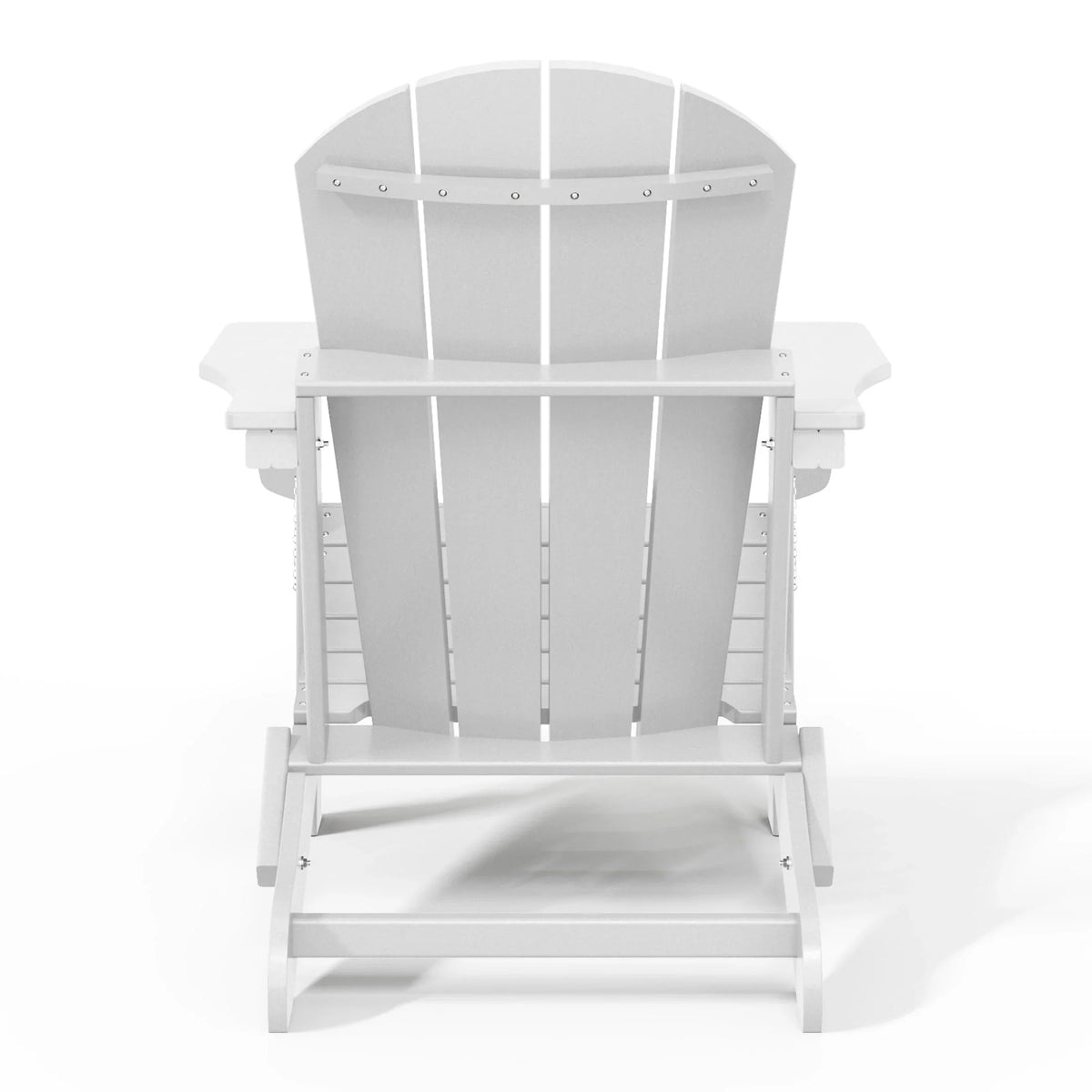 Polytrends Laguna, kleurvaste, weerbestendige, inklapbare Adirondackstoel voor buiten op het terras
