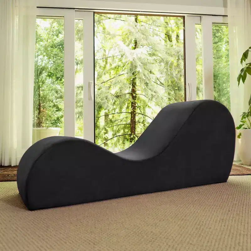 Avana elegante Chaiselongue für Yoga - Hergestellt in den USA - Ideal zum Dehnen, Entspannen, Trainieren und mehr, 60D x 18W x 26H Zoll, Hellgrau