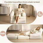 Yaheetech 2-in-1-Klappsofa, Klappstuhlbett für Wohnzimmer und Schlafzimmer