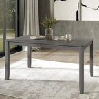 Klasyczny drewniany zestaw jadalniany CraftPorch, 7-elementowy