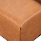 Poly & Bark Jarmo-voetenbank met verstelbare tafel van walnoothout - Italiaans volnerfleer