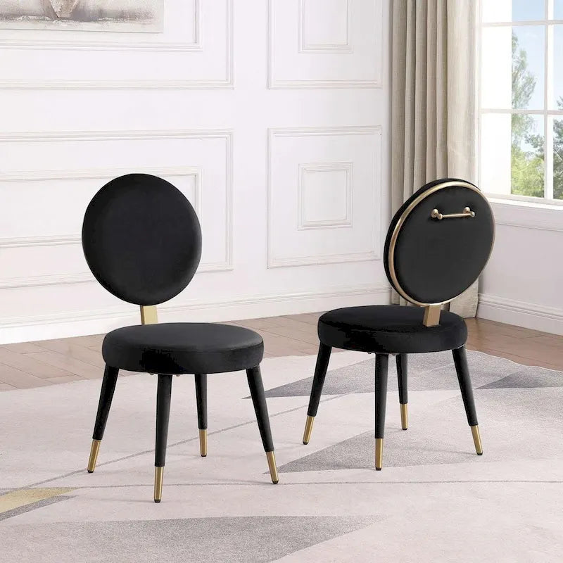 Ensemble de table à manger ronde et de chaises de luxe moderne Morden Fort, 5 pièces