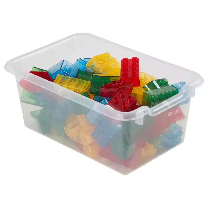 Meuble mobile à casiers avec plateau et 15 bacs à façade incurvée, 3x4, mobilier pour enfants