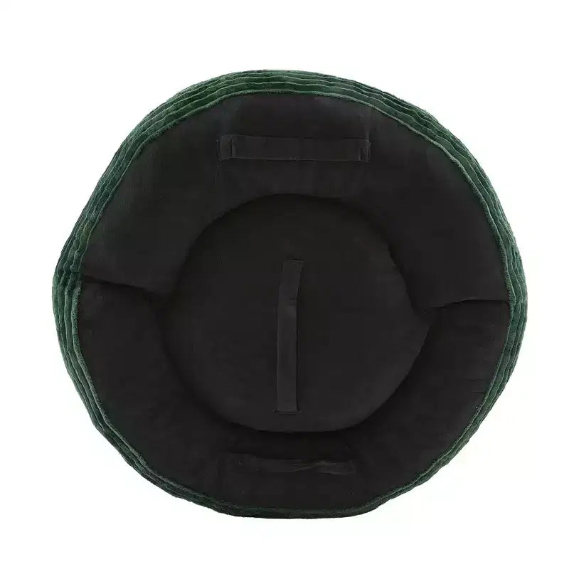 Sofa typu bean bag dla dorosłych i dzieci, duży fotel typu bean bag z sztruksu, 3 poduszkami i podłokietnikami do salonu lub sypialni