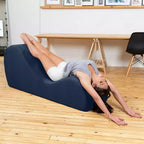 Méridienne élégante Avana pour le yoga - Fabriquée aux États-Unis - Idéale pour les étirements, la détente, l’exercice et plus encore, 60D x 18W x 26H pouces, gris clair