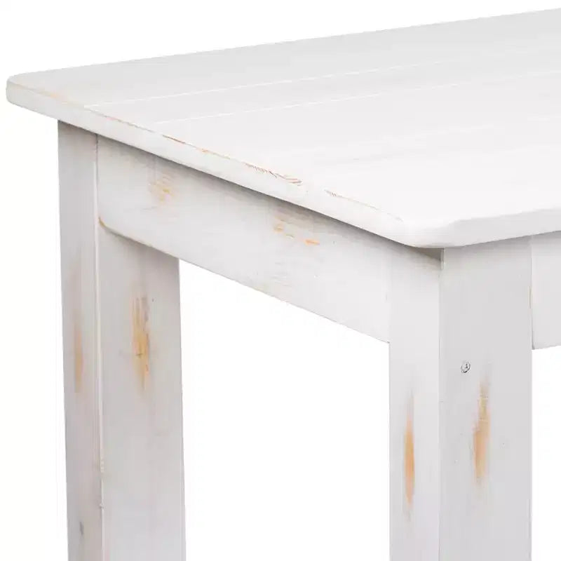 Flash Furniture, rechteckiger Farm-Esstisch aus massivem Kiefernholz, 46 x 30