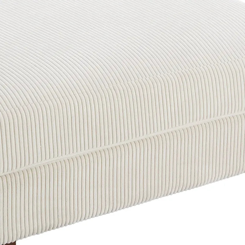 Moderne extra grote poef van ribfluweel