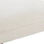 Moderne extra grote poef van ribfluweel