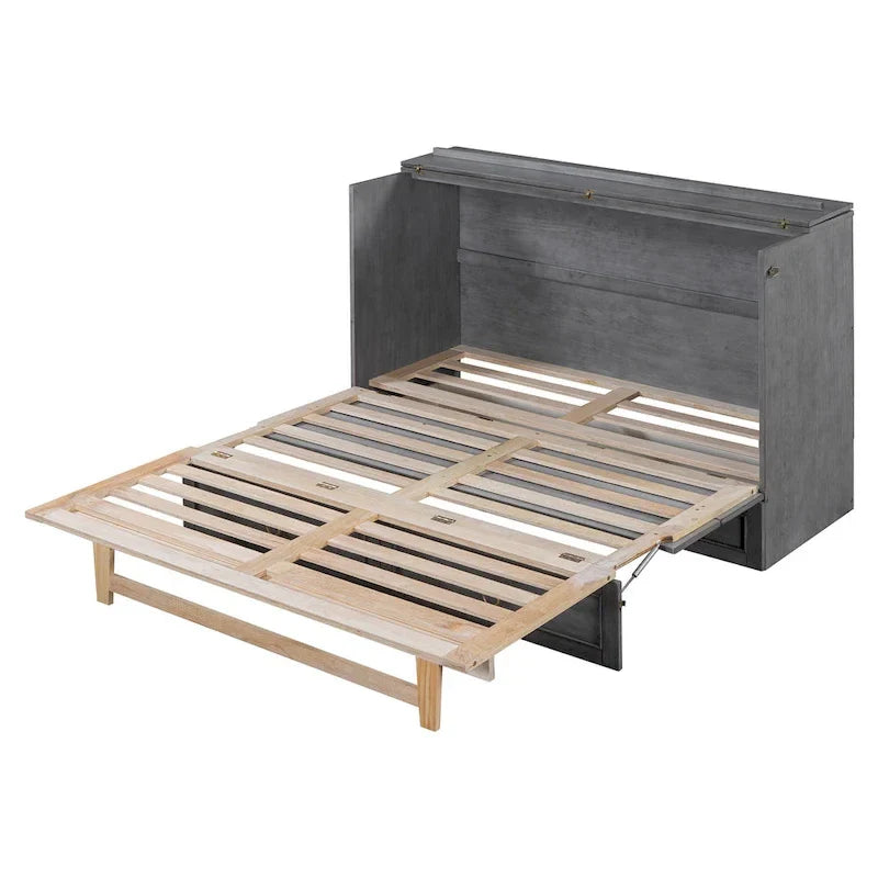 Opklapbed voor queensizebed met grote lades