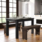 Flash Furniture, rechteckiger Farm-Esstisch aus massivem Kiefernholz, 46 x 30