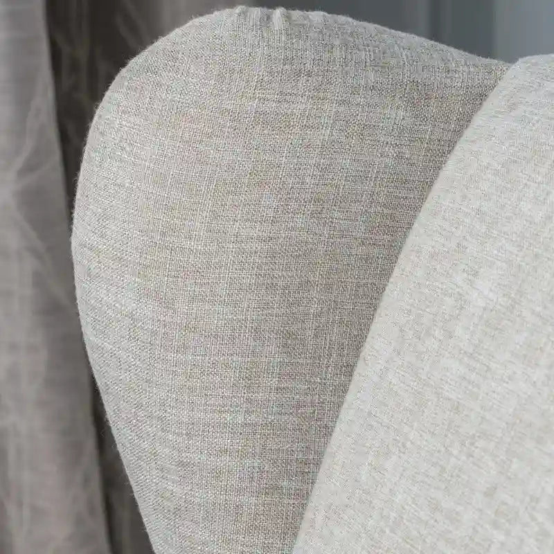 Gestoffeerde fauteuil met vleugelrugleuning en kantelmechanisme, klassieke stijl, blikvanger voor de woonkamer