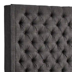 Nur gepolstertes Wingback-Kopfteil mit Knopfheftung, Naples, von iNSPIRE Q Artisan